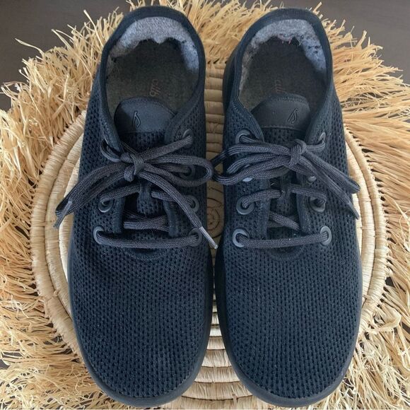 ALLBIRDS Men’s Tree Runners Black Sneakers Size 10 - Picture 3 of 14